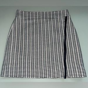 J Crew Light Blush and Black Mini Skirt